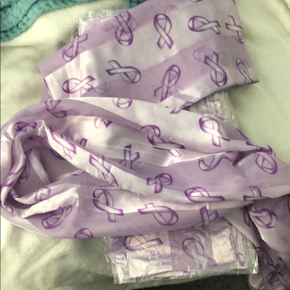 55 Fundraiser Items:Purple Ribbon Sock & Scarves